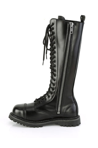 Riot-20 Knee High Leather Combat Boots - Unisex