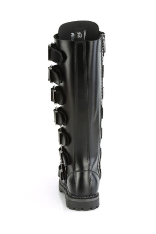 Riot-21MP Military Buckle Knee Leather Boots