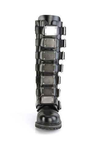 Riot-21MP Military Buckle Knee Leather Boots