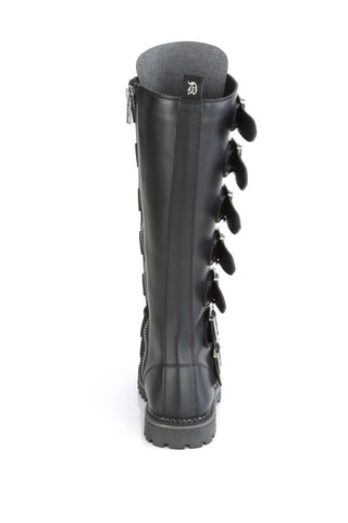 ..Riot-21MP Military Buckle Knee Vegan Boots
