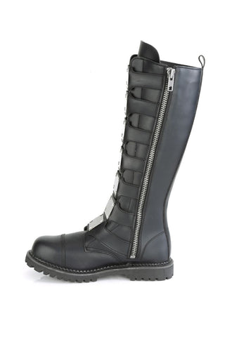 ..Riot-21MP Military Buckle Knee Vegan Boots