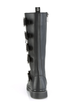 Industrial Buckle Knee Combat Boots - Unisex