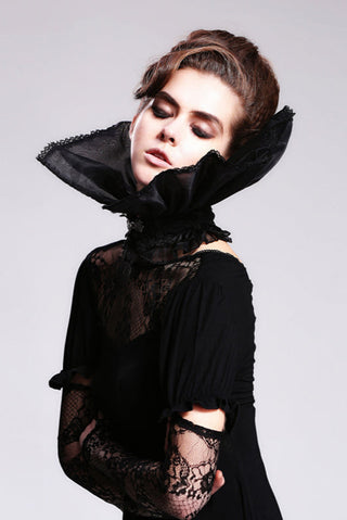 devil fashion as007 victorian vampire stand up high collar