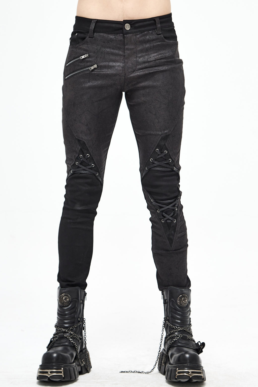 Asymmetric Style Men's Punk Trousers - Devil Fashion PT137 – OtherWorld ...
