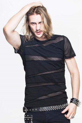 devil fashion tt060 punk cut-out tshirt