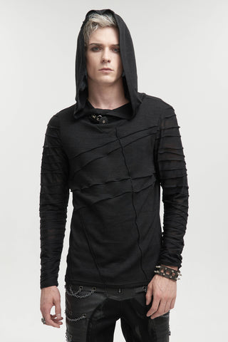 Phantom – Hooded Mesh Sleeve Shirt
