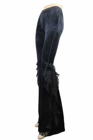 Rose-Corset Flare Pants