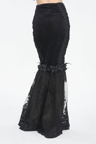 eva lady eskt04401 gothic trumpet skirt