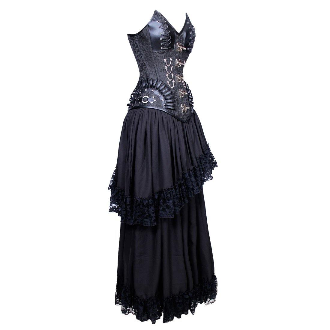Queen of The Darkness Gothic Vampire Corset Dress – OtherWorld Fashion