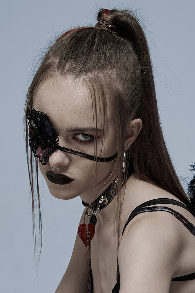 Female Rapper Eye Patch Punk Rave Ws-489 Gothic Punk Eye Patch Black Queen of Sogo Eye-Patch ...