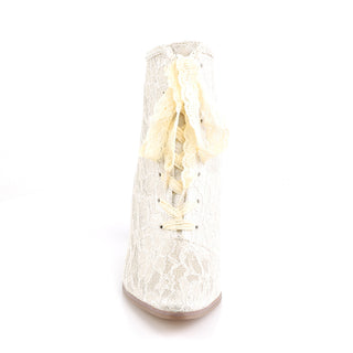 Champaign Victorian Lace-Up Wedding Boots