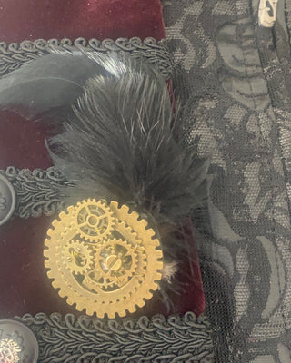 steampunk gear brooch 3
