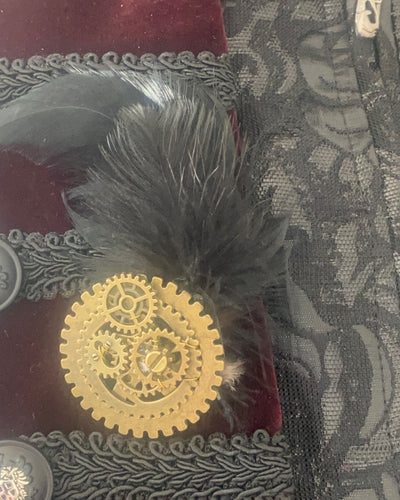steampunk gear brooch 3