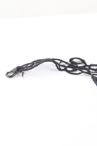 Metal lobster hook of romatic goth necklace