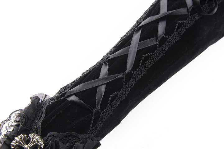 moulin rouge gloves lace details