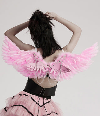 pink angel wings