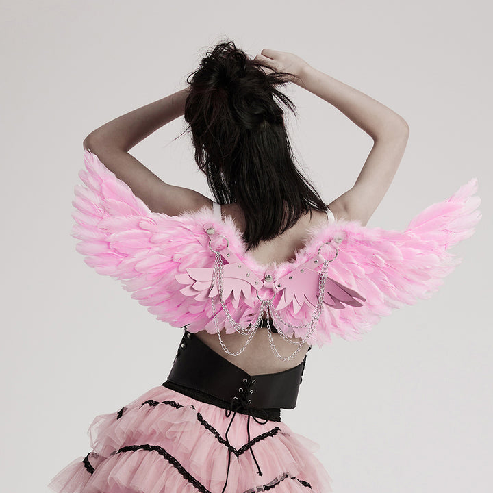 pink angel wings