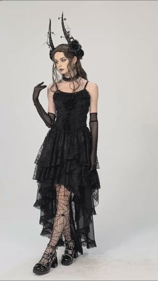 model shows dark in love dw765 dress
