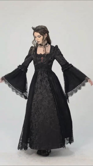 gothic vampire ball dress try on video