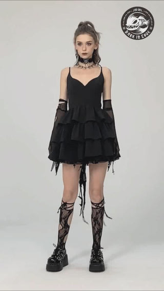 dark in love dw699 black gothic dress video showdown