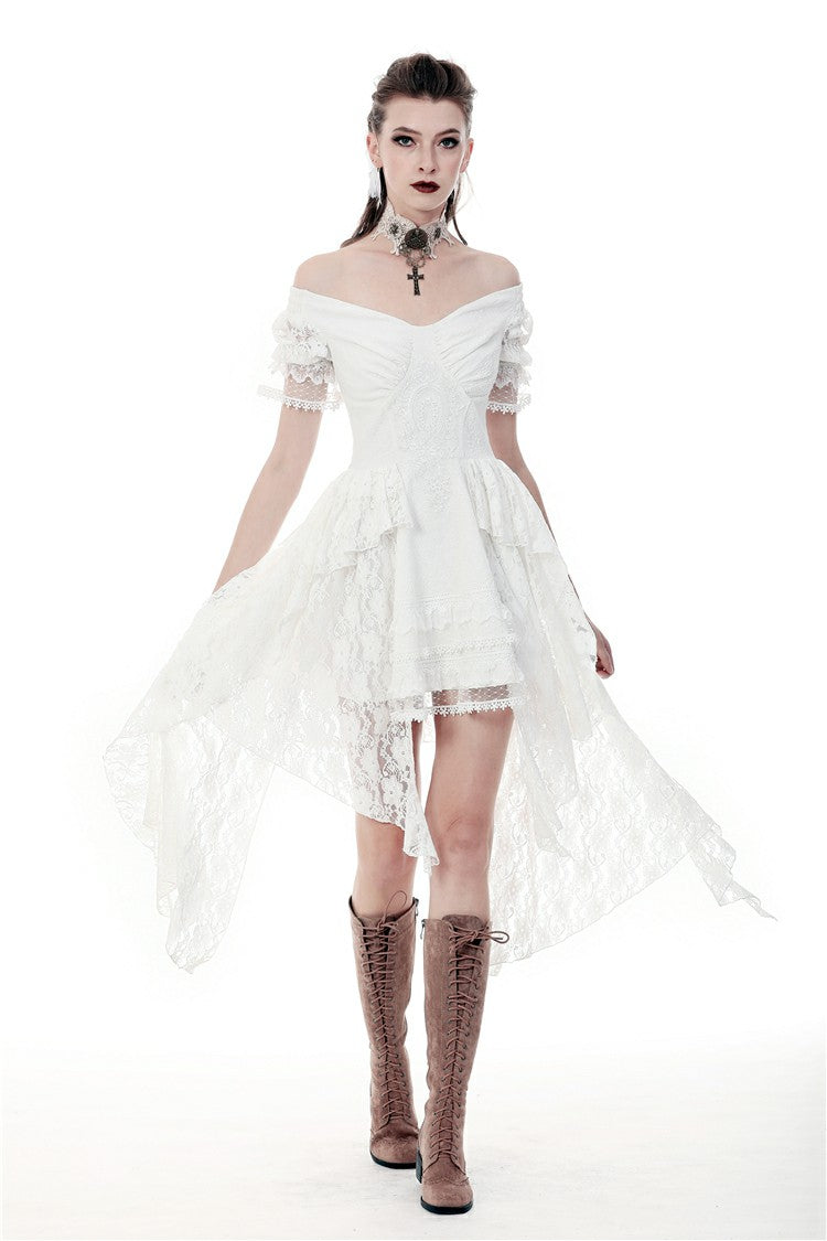 Clockwork Bride Steampunk Wedding High Low Dress