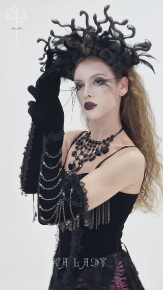 eva lady ege005 long opera gloves video