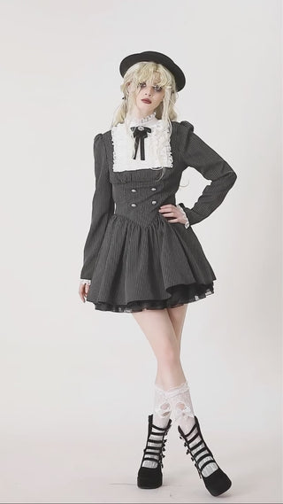 Dark in Love DW1031 pinafore dress video thumbnail showing model movement and fit