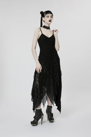 Ritual Lace Asymmetric Dress - Punk Rave WQ-615 video
