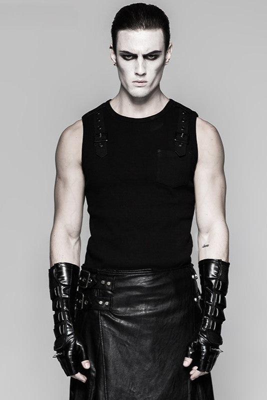 punk rave s-214 cyber goth fingerless gloves