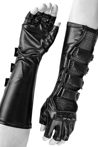 punk rave s-214 men fingerless gloves
