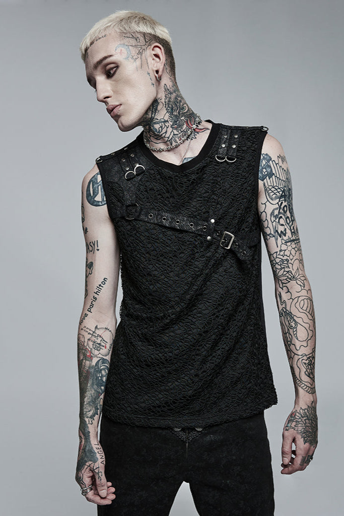 punk rave t-705 punk sleeveless top