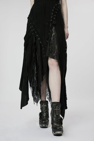 Ritual Lace Asymmetric Dress