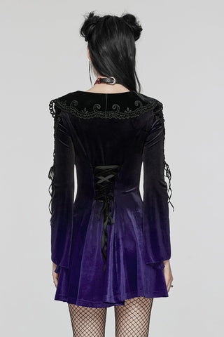 Violet Hour Velvet Corset Mini Dress