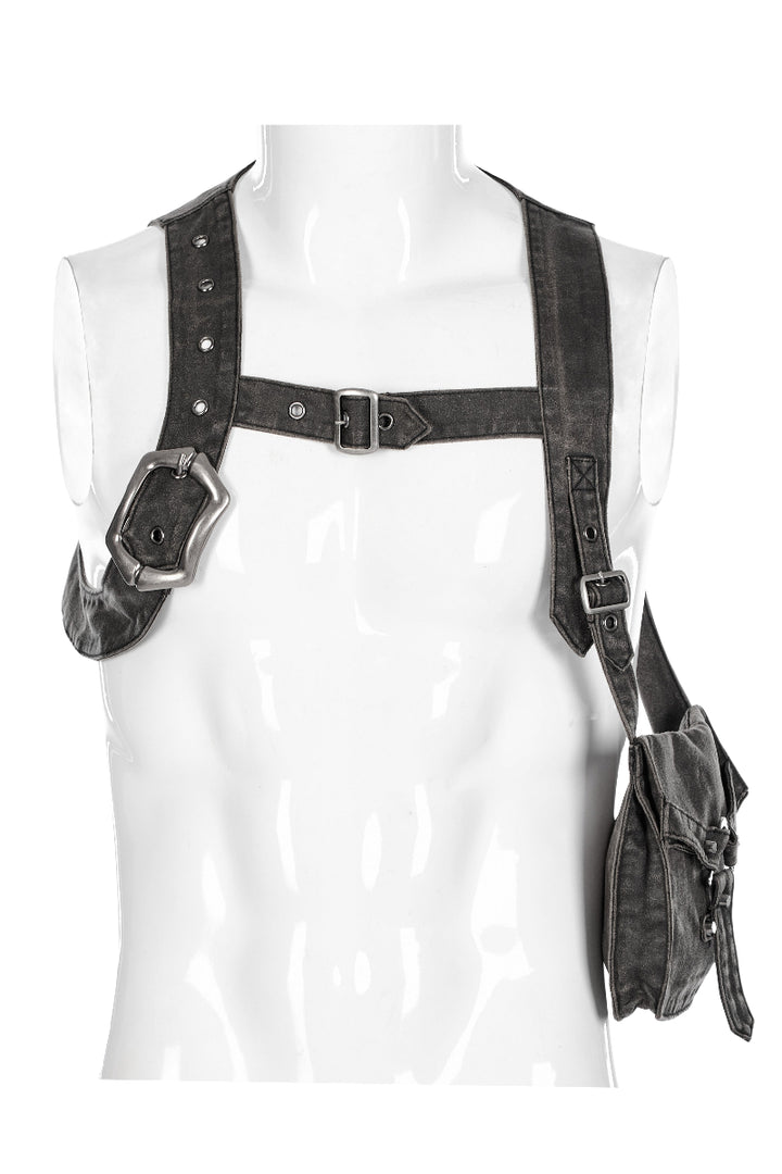 punk rave ws-171 men festival harness bag