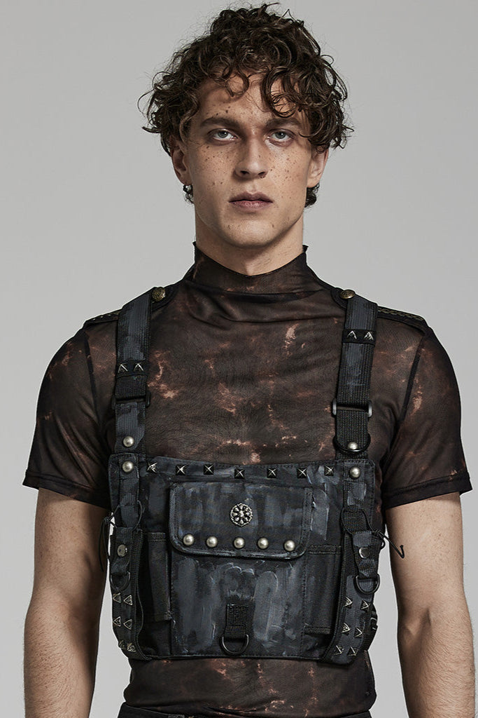 punk rave ws-547 post apocalyptic festival bag harness syle