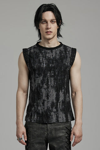 punk rave wt-887 black grey cyber shirt