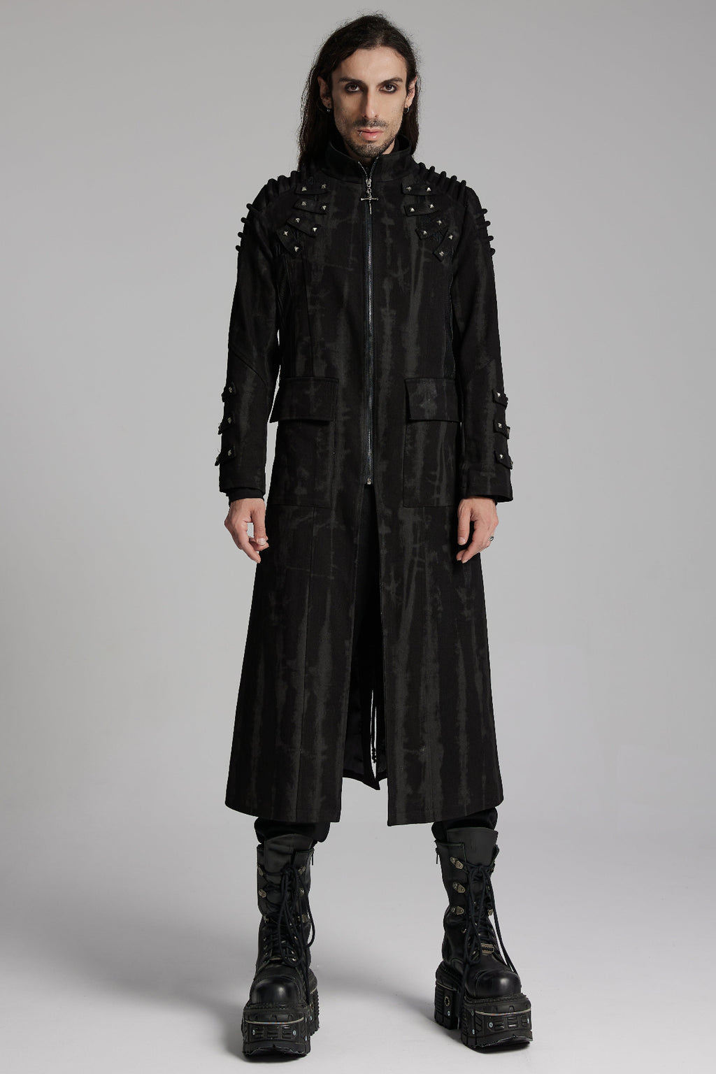 Men’s Industrial Gothic Long Coat | Punk Rave WY-1487 – OtherWorld Fashion