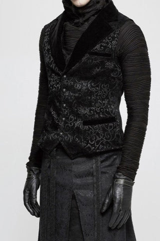 side view of punk rave wy-807 gothic vest