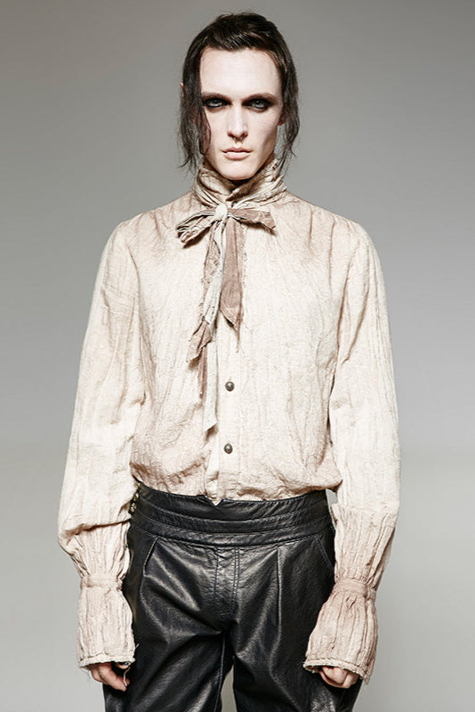 Punk Rave Y-714 Gothic Victorian Pirate Style Off White Shirt ...