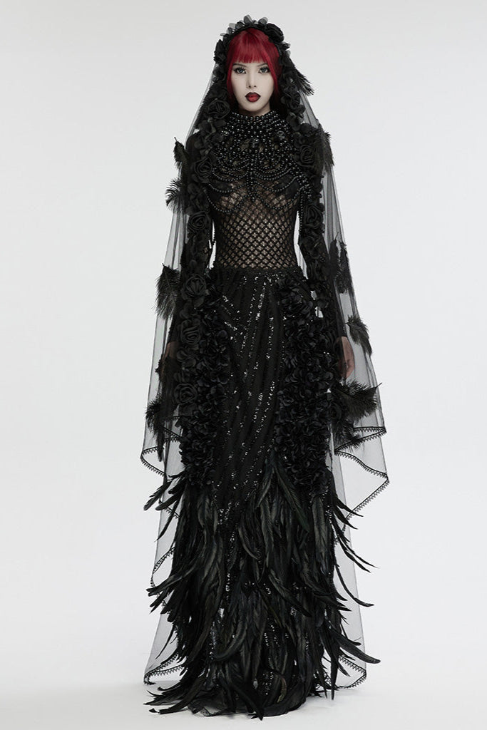 punk rave y-731 gothic bride veil