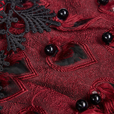 Red Gothic Velvet Dress