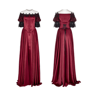 Red Romantic Gothic Dress
