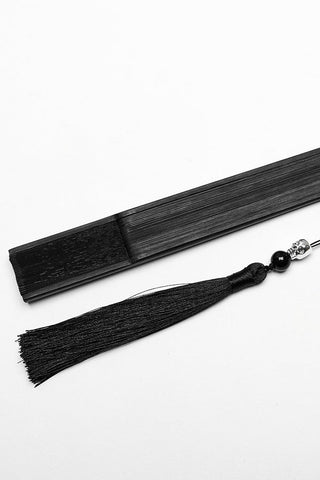 romantic goth folding fan