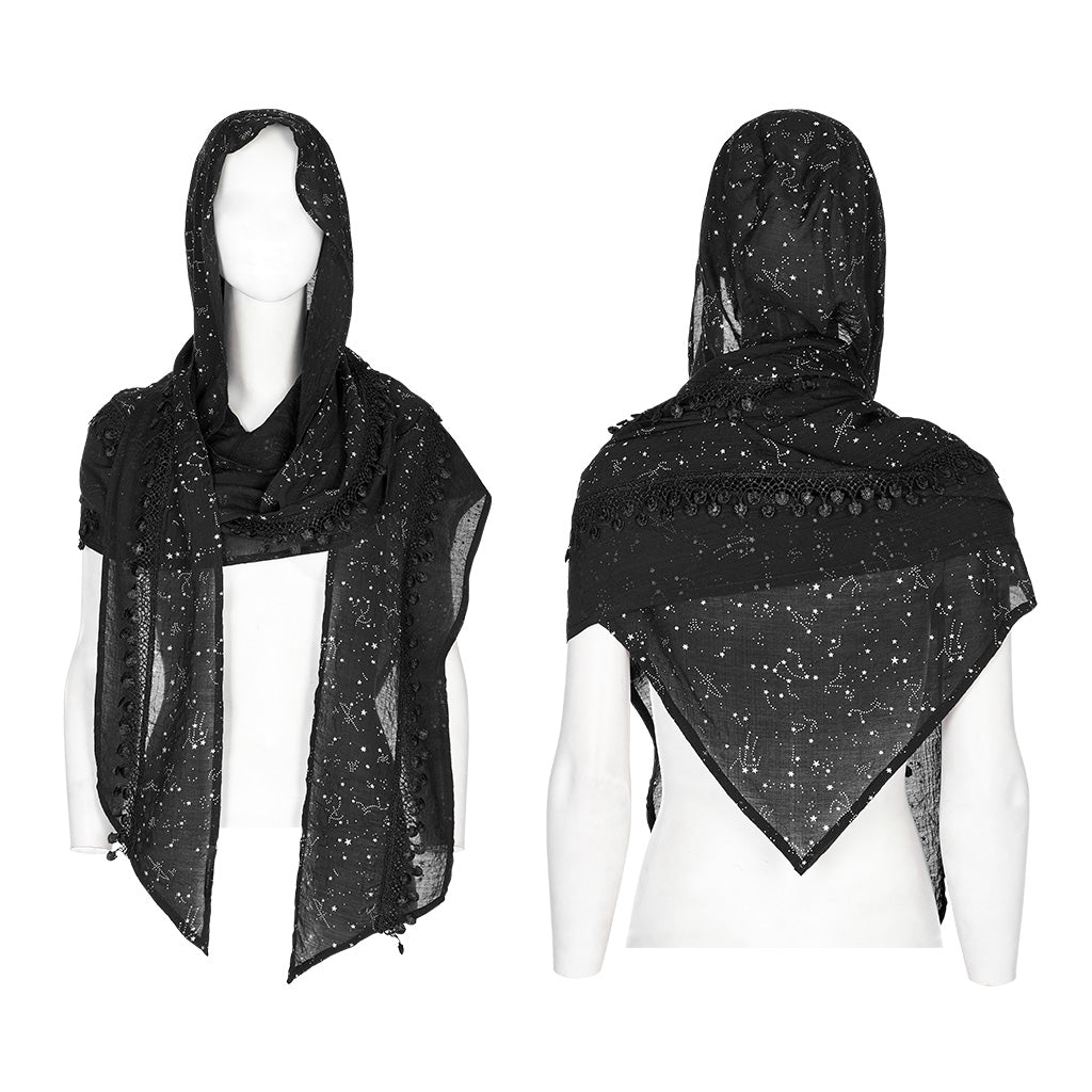 Moonlit Enchantress Hooded Scarf