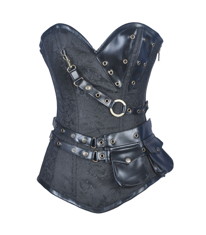 Corset à armatures en acier Steampunk Adventurer Light Armor