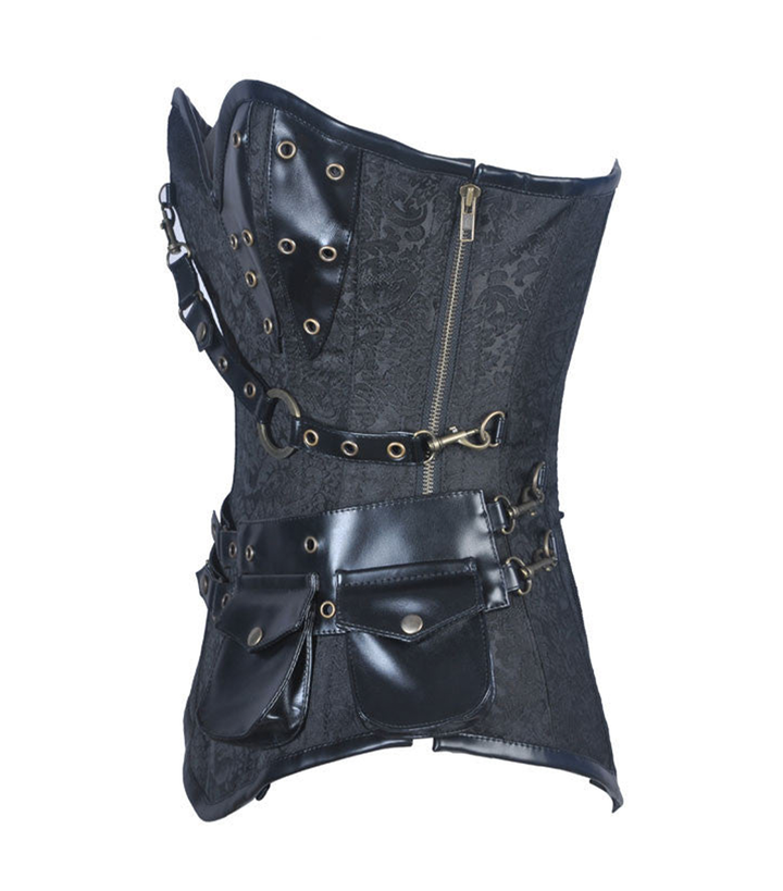 Corset à armatures en acier Steampunk Adventurer Light Armor