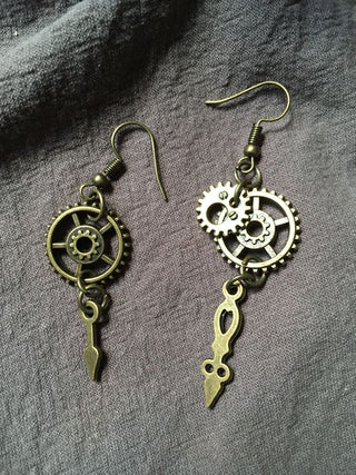 Steampunk Gear Earrings