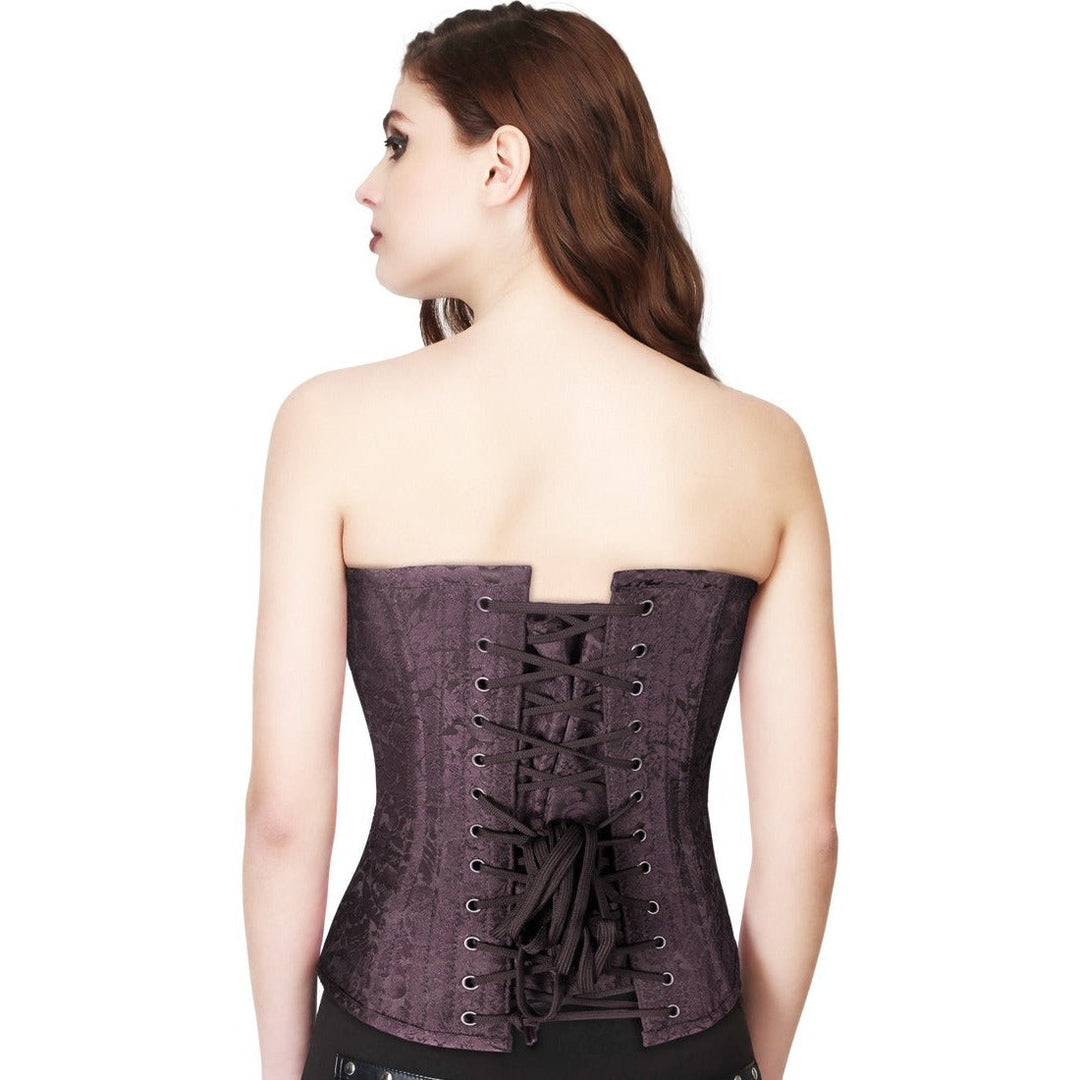 steampunk gear mistress corset back