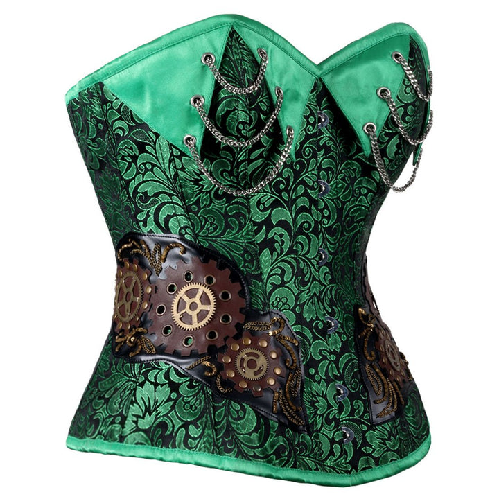 steampunk gaer up overbust corset