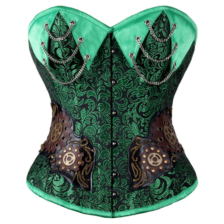 steampunk gear up overbust corset